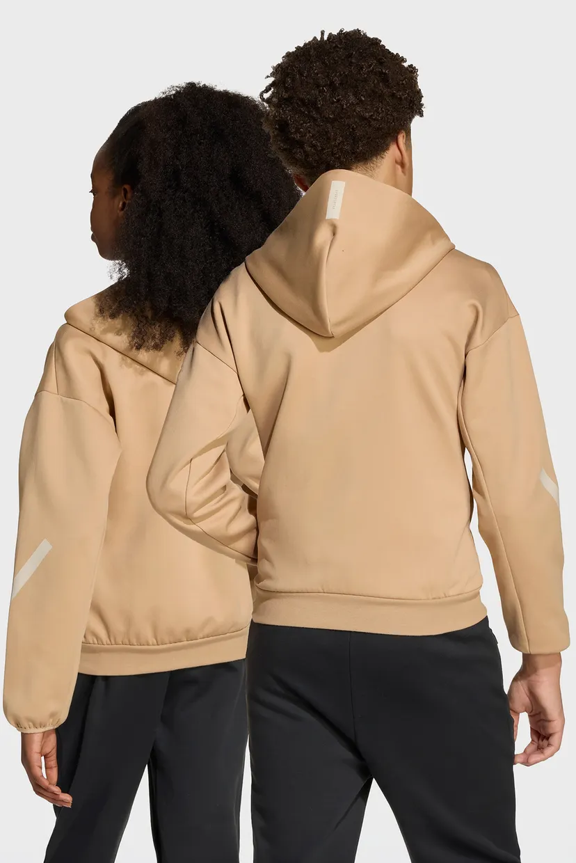 Детское бежевое худи adidas Z.N.E. Full-Zip Kids 3