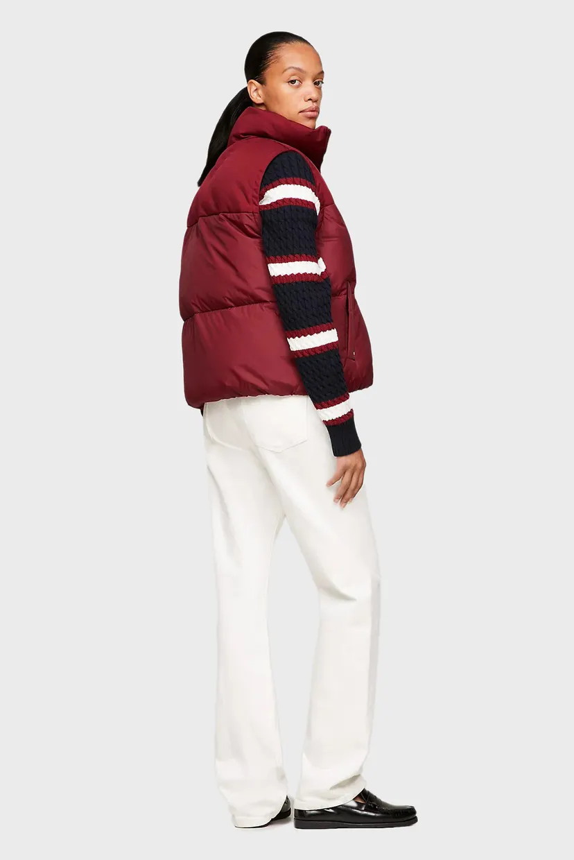 Жіночий червоний жилет NEW YORK PUFFER VEST 3