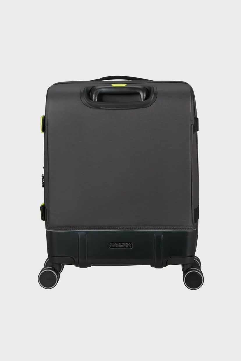 Черный чемодан 55 см URBAN TRACK BLACK/LIME 4