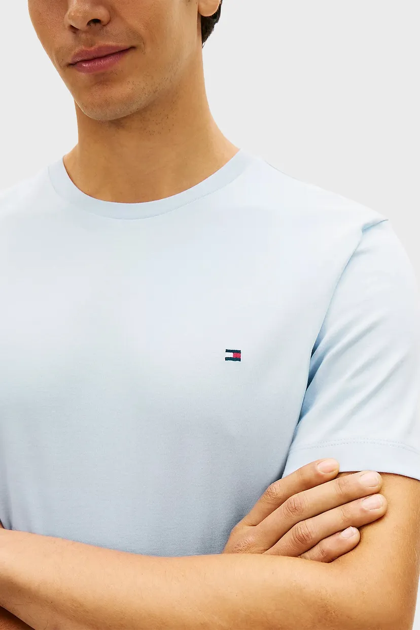 Чоловіча блакитна футболка LIGHT INTERLOCK TEE 4