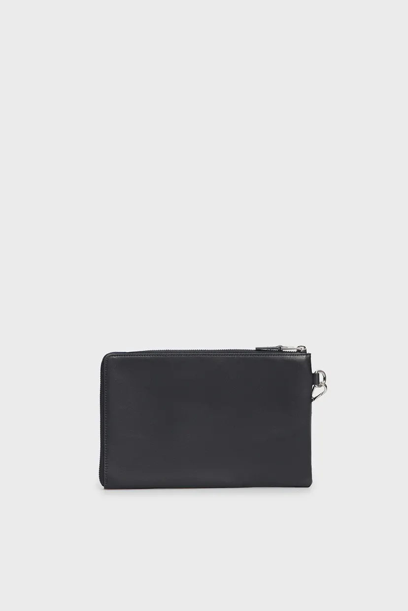 Чоловіча темно-синя шкіряна сумка TH CORP DOCUMENT POUCH 4