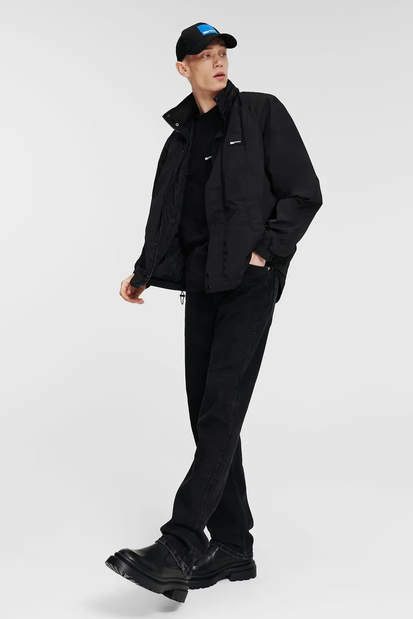 Мужские черные джинсы KLJ STRAIGHT DENIM 4