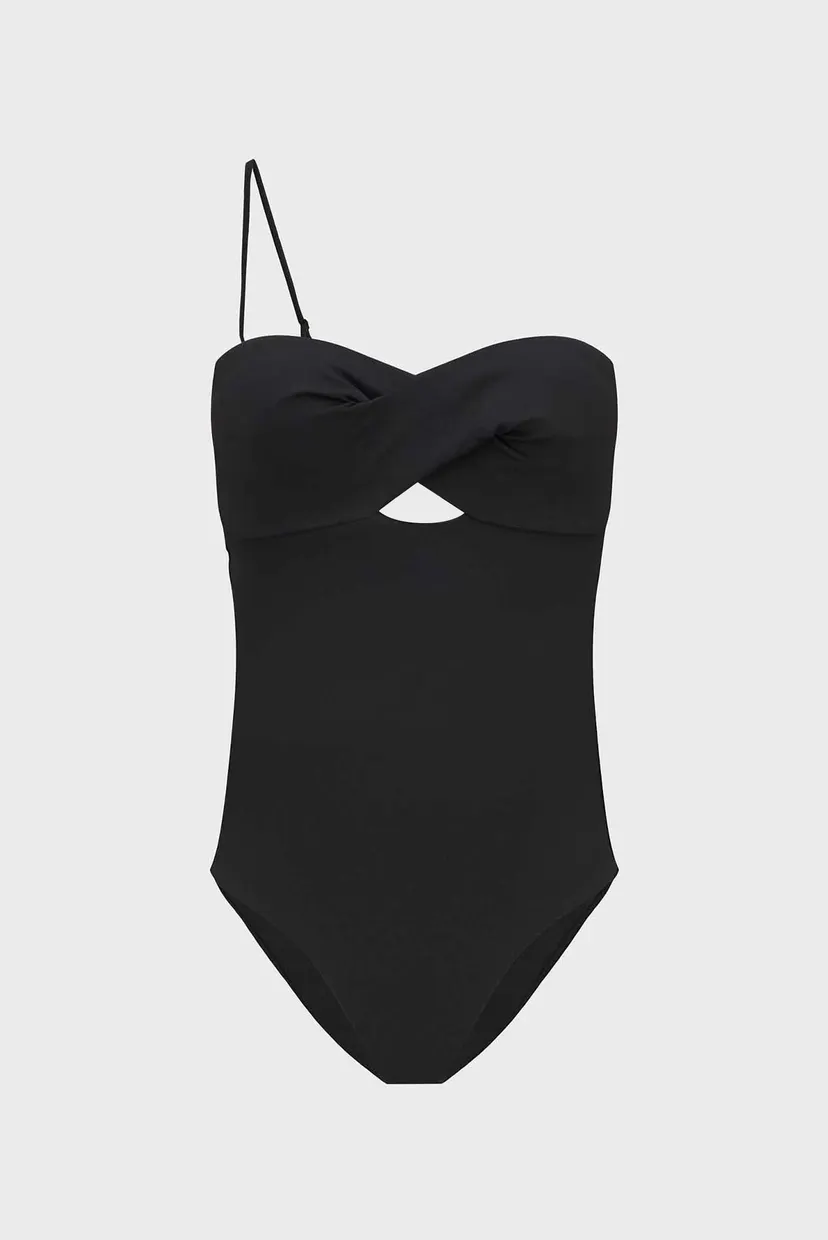 Жіночий чорний купальник BANDEAU ONE PIECE TWIST-RP 6