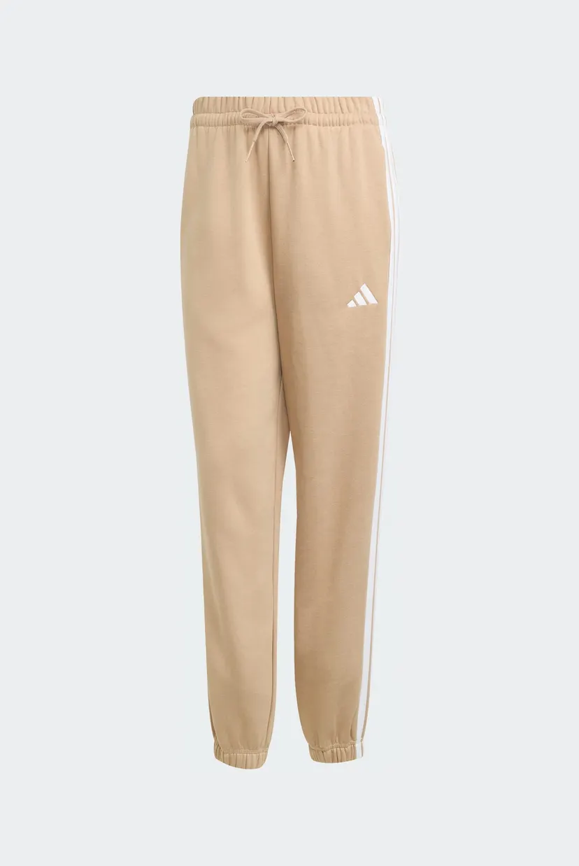 Жіночі бежеві спортивні штани Essentials 3-Stripes Fleece Loose-Fit 6