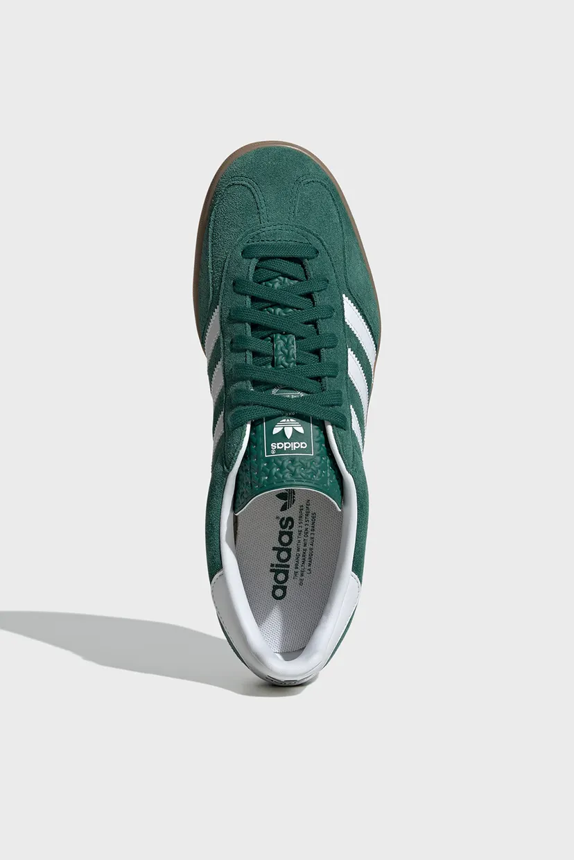 Мужские зеленые замшевые сникерсы Gazelle Indoor adidas JI2062