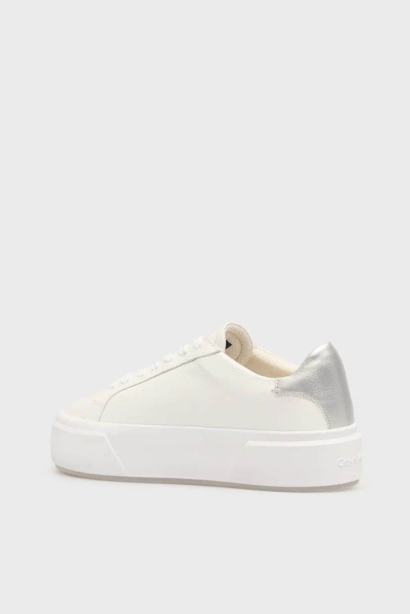 Женские белые сникерсы FLATFORM 5