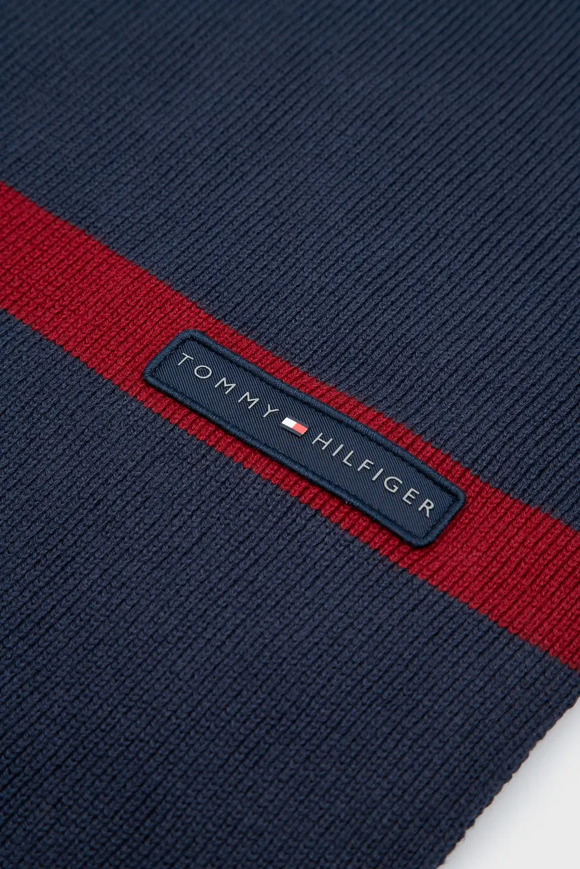 Чоловічий темно-синій шарф TH SKYLINE KNIT SCARF 3