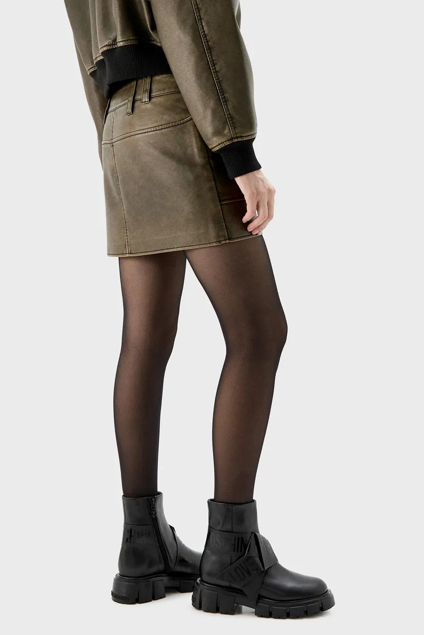 Жіночі чорні шкіряні черевики Love Moschino JA24115G0NIAX000 — MD