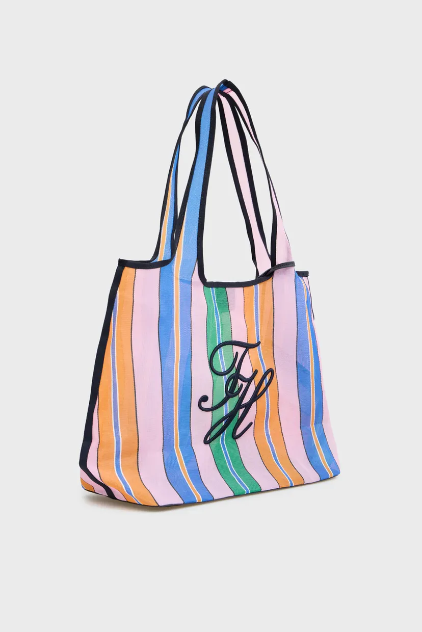 Жіноча сумка у смужку SUMMER TOTE MESH 3