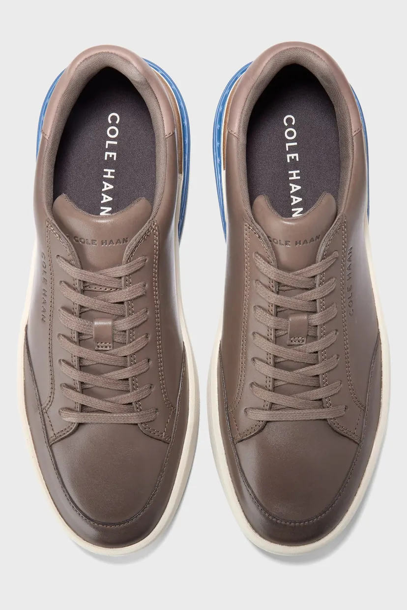 Чоловічі темно-коричневі шкіряні снікерси GrandPrø Halfcourt Skyweave Sneaker 3