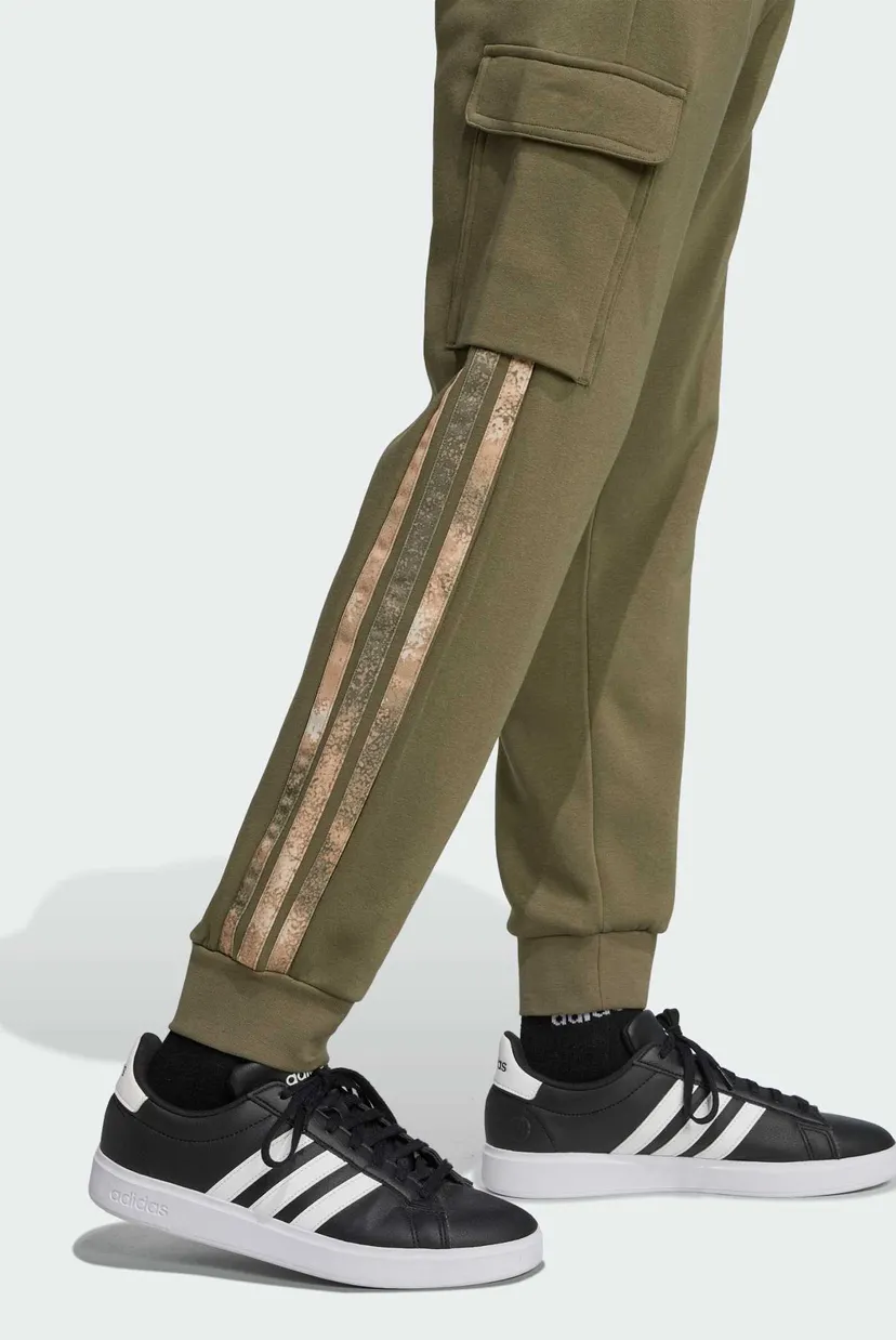 Мужские оливковые спортивные брюки AOP Colourblock 5