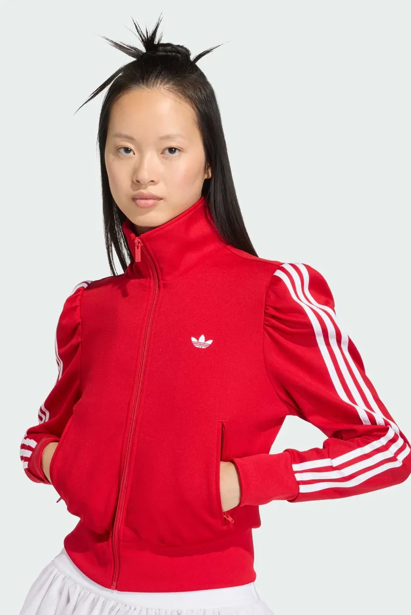Женская красная спортивная кофта adidas Originals Elevated Sleeve FB 4