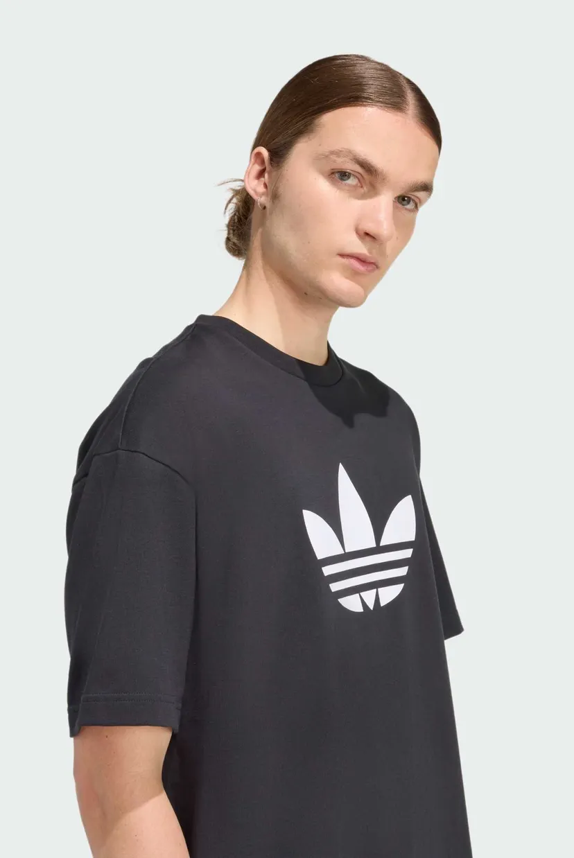 Чоловіча чорна футболка TREFOIL T-SHIRT 4