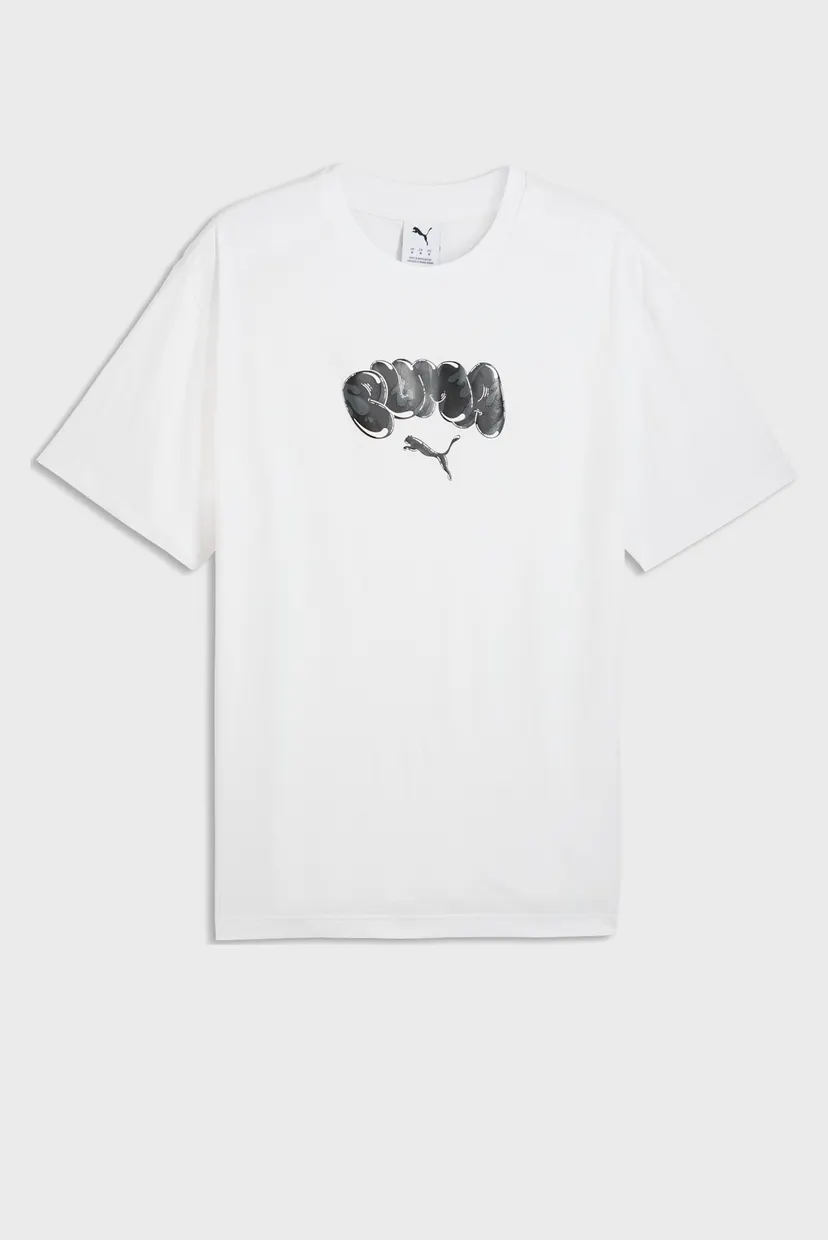 Чоловіча біла футболка Graphic Balloon Art Relaxed Tee Men 4