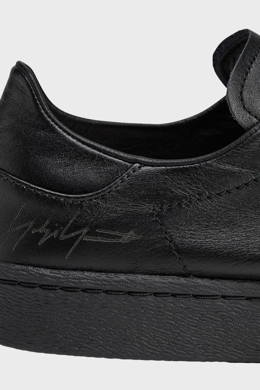 Чорні шкіряні снікерси Y-3 Superstar 8