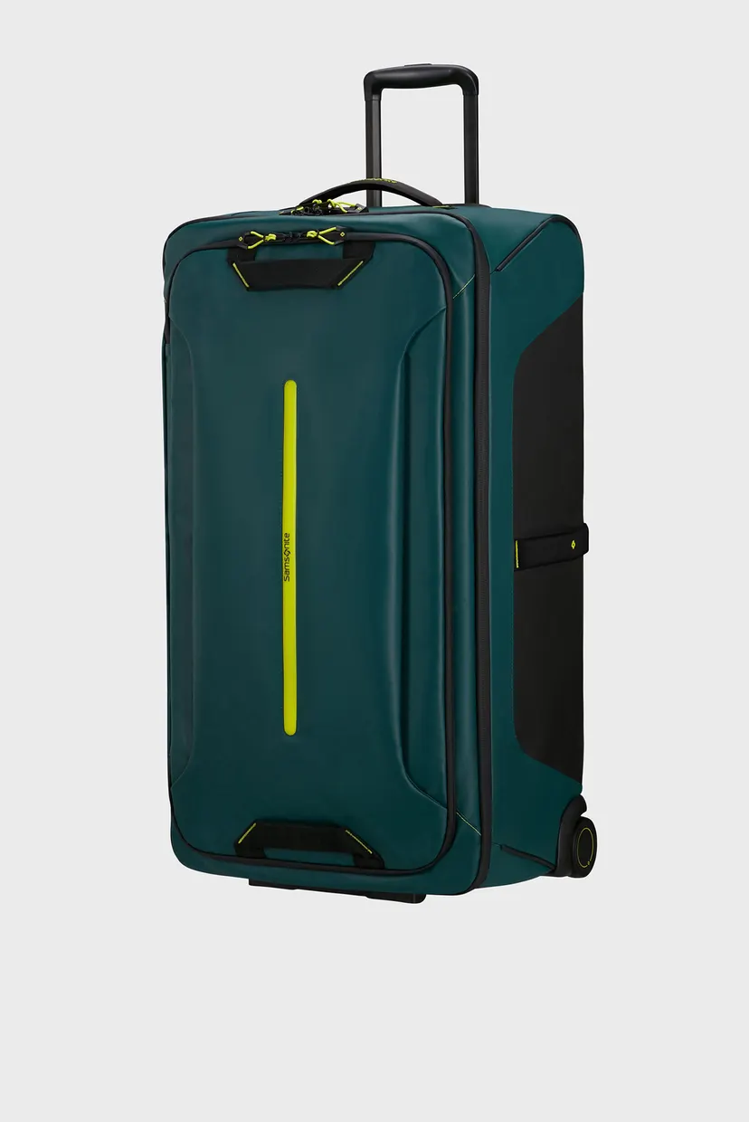 Темно-зелена валіза 79 см ECODIVER DARK TEAL/LIME 3