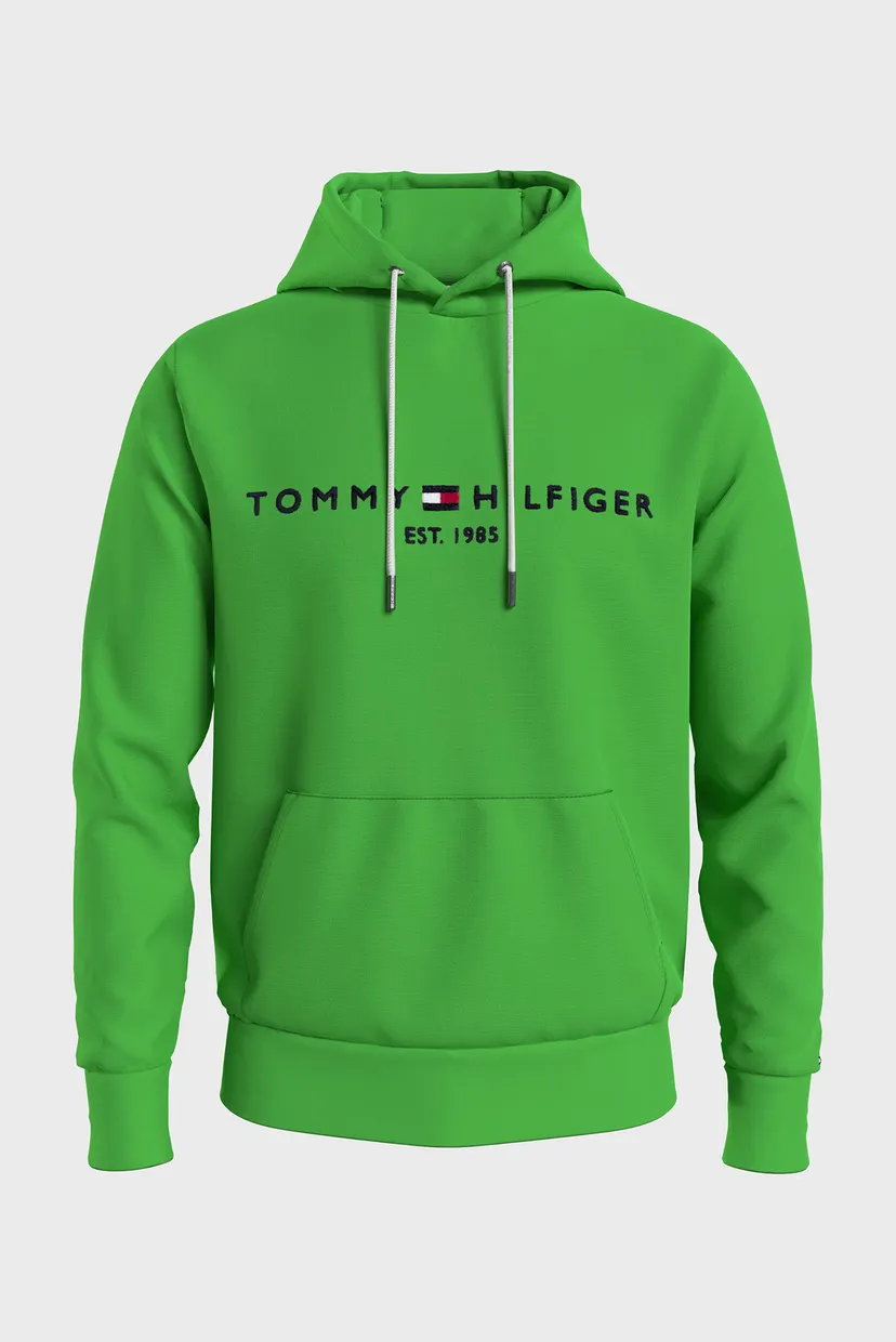 Мужское зеленое худи TOMMY LOGO 5