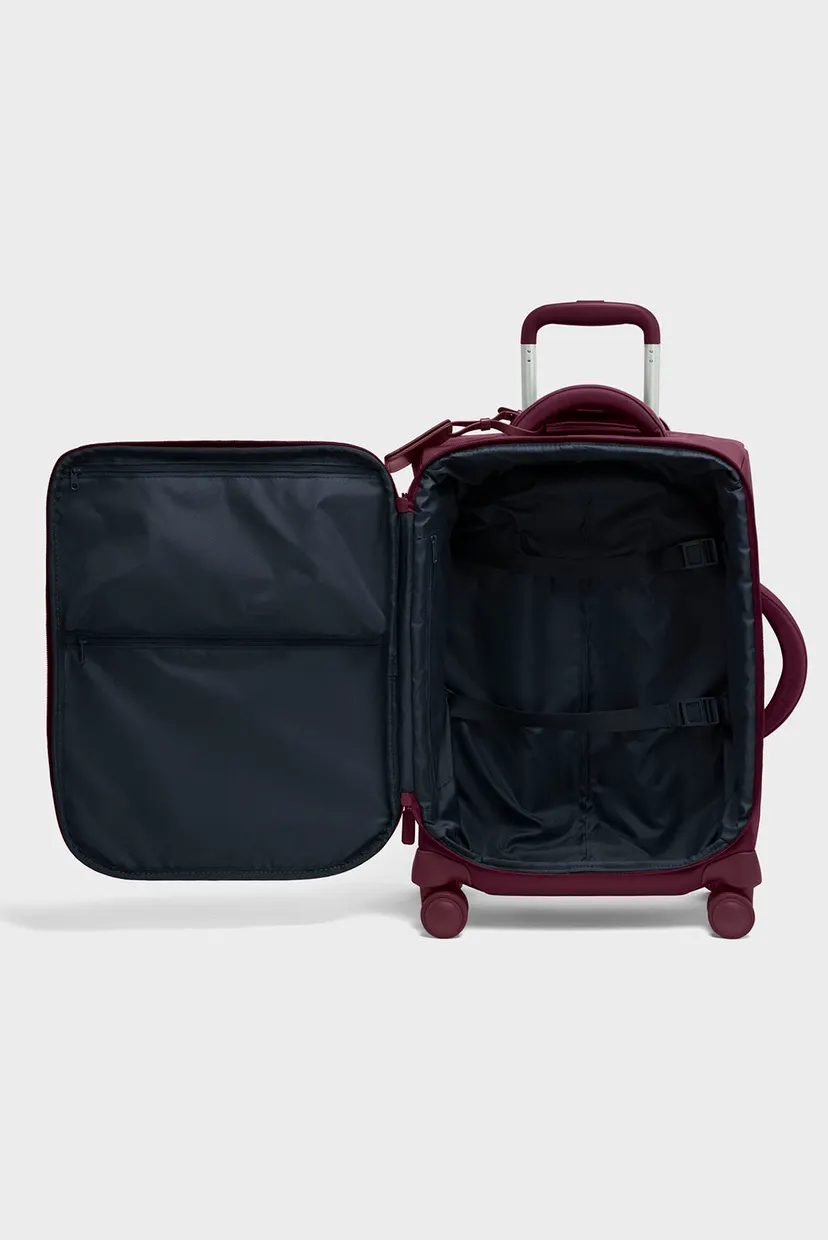 Женский бордовый чемодан 55 см PLUME BORDEAUX 5