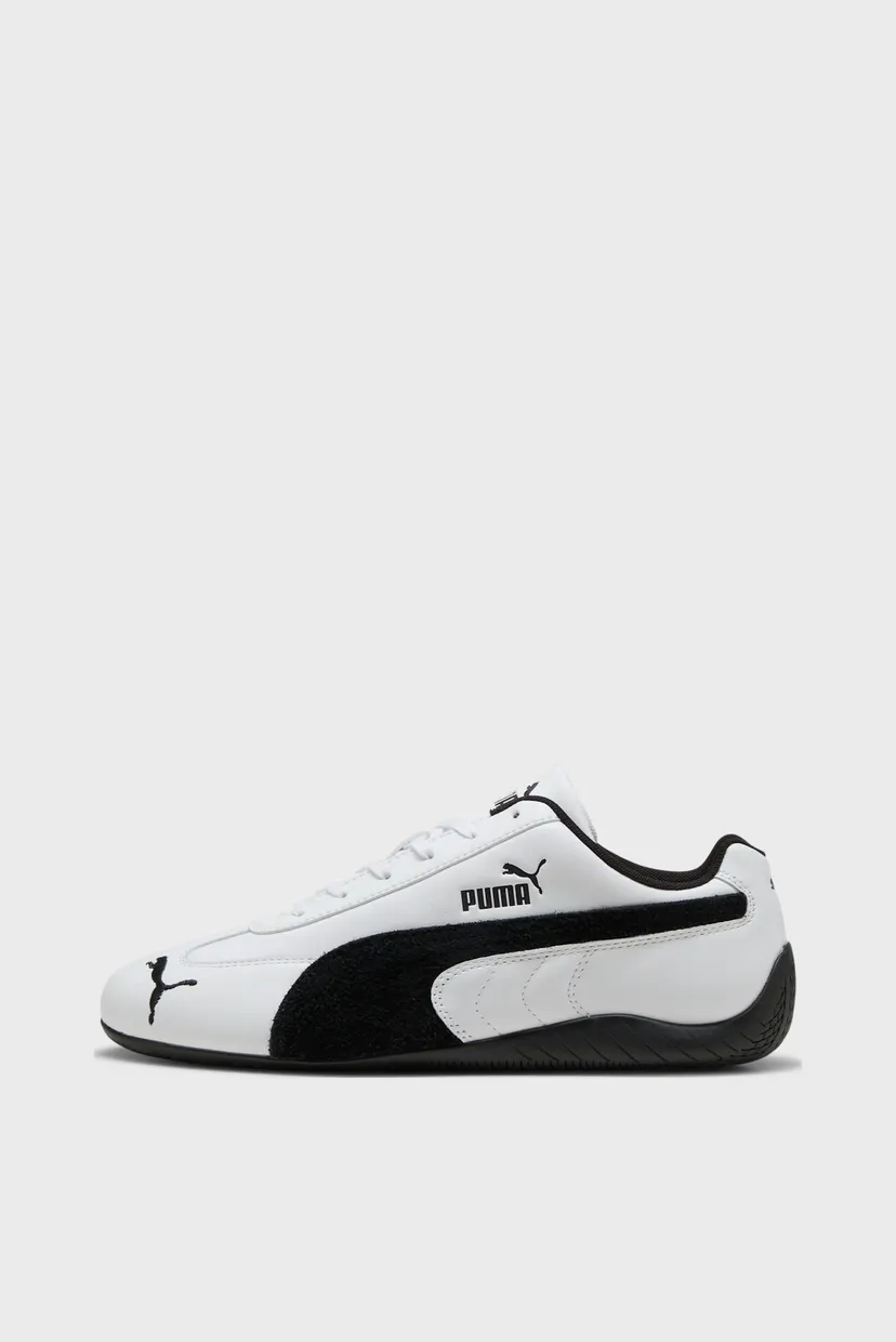 Белые кожаные кроссовки Speedcat Leather Sneakers Unisex 3