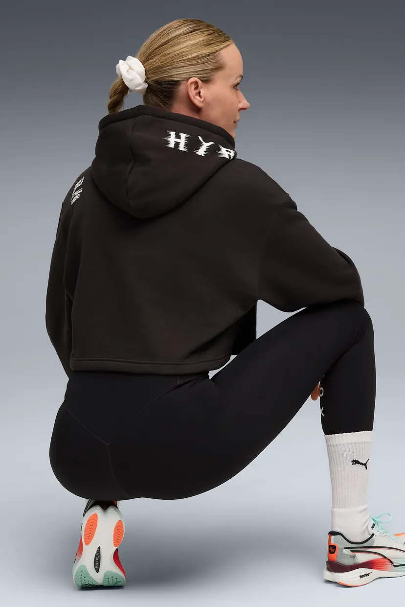 Женское черное худи PUMA x HYROX Heavyweight Hoodie Women 3