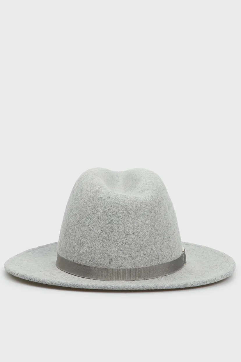 Жіночий сірий вовняний капелюх TH MONOGRAM FEDORA HAT 3