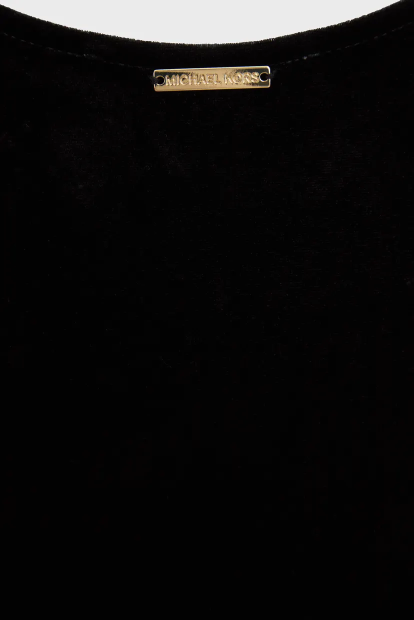 Женское черное велюровое боди VELVET LS BODYSUIT 3