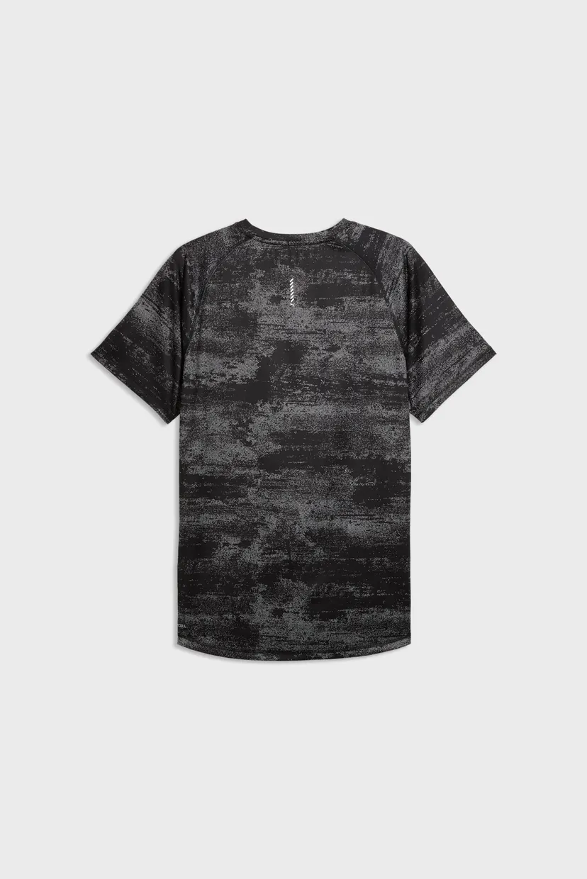 Чоловіча чорна футболка з візерунком Run Velocity Printed Tee Men 7