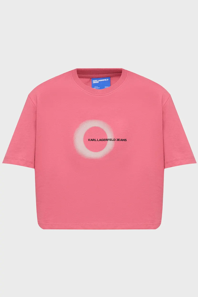 Жіноча рожева футболка graphic tee 5