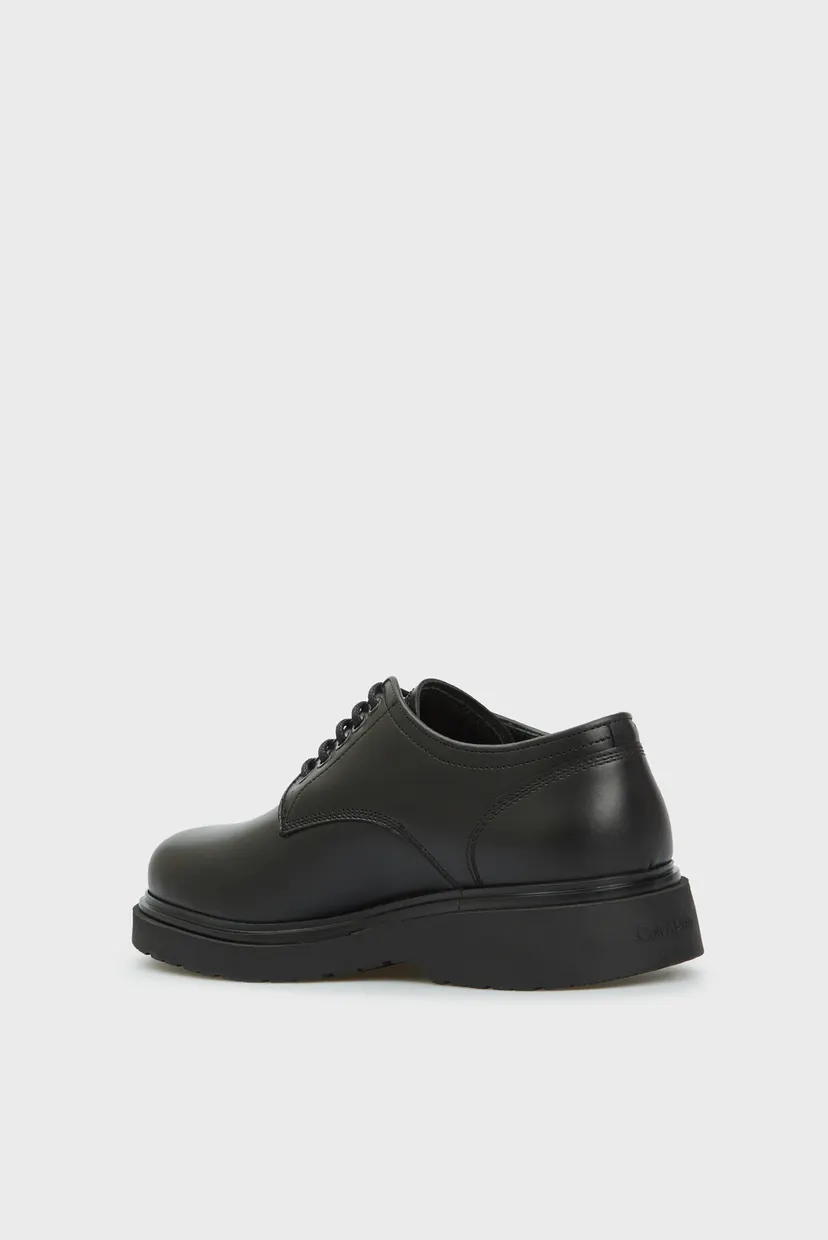 Мужские черные кожаные дерби DERBY LTH 5