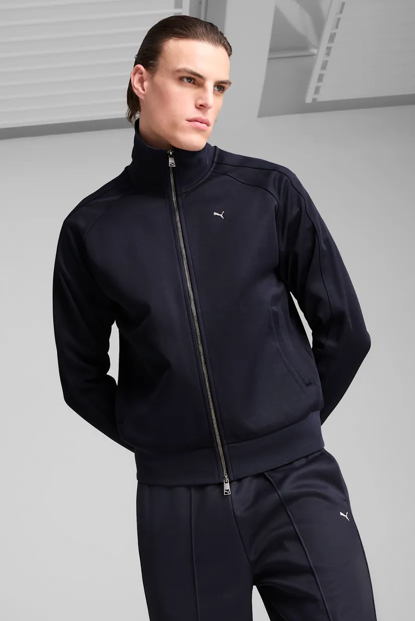 Мужская темно-синяя спортивная кофта T7 Track Jacket Men PUMA