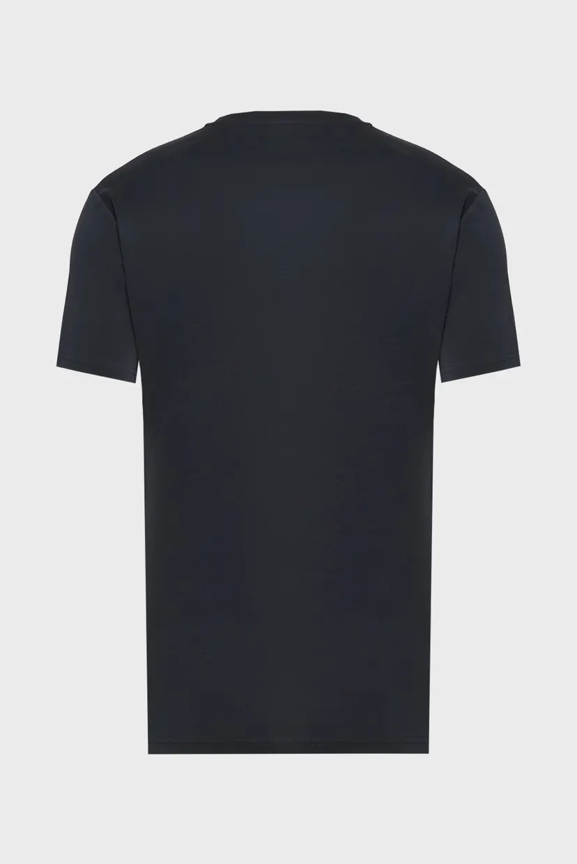 Мужская черная футболка SLIM MERCERIZED 6