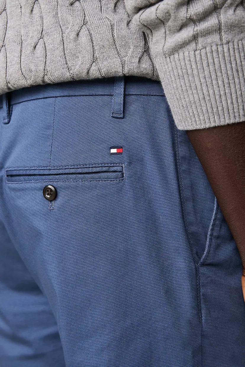 Мужские синие чиносы CHINO BLEECKER PRINTED STRUCTURE 4
