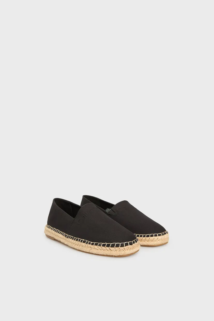 Чоловічі чорні еспадрилі ESPADRILLE CV LOGO 3
