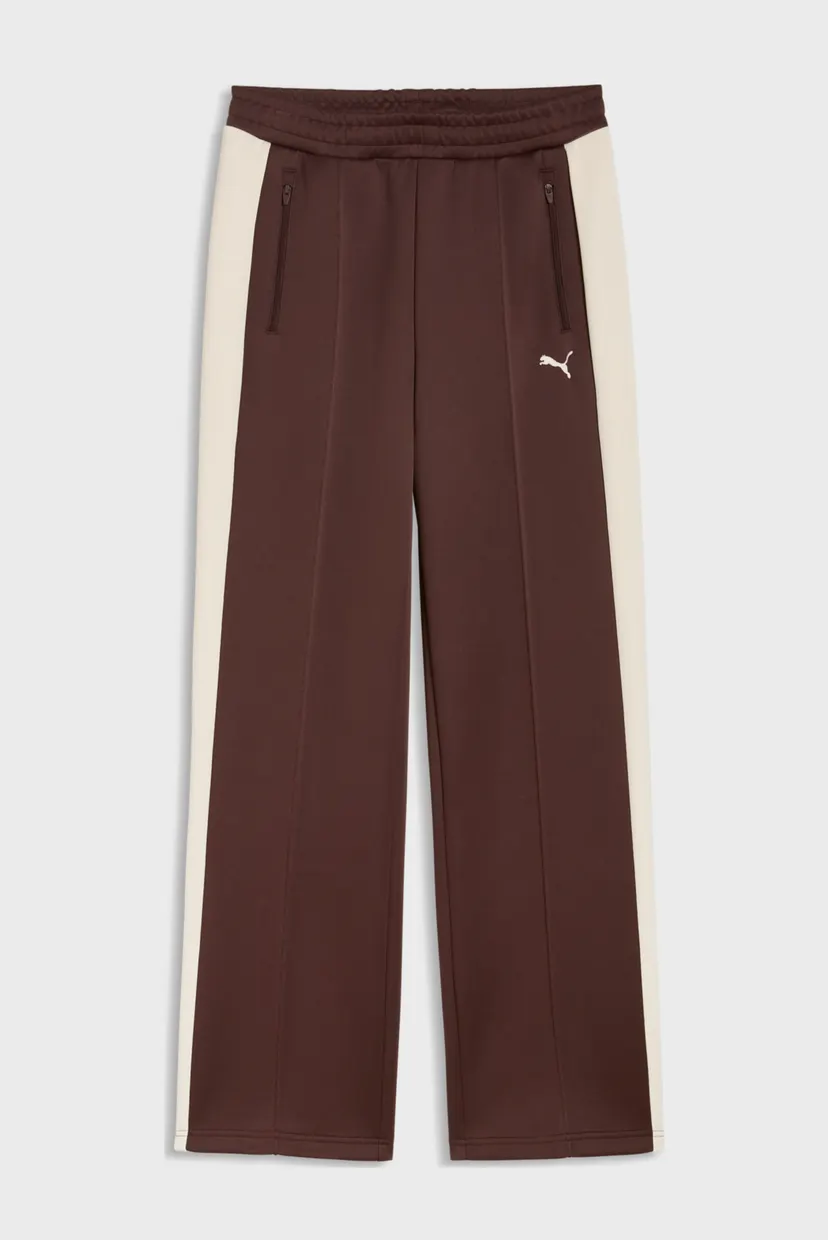 Женские коричневые спортивные брюки T7 ALWAYS ON Straight Track Pants Women 4