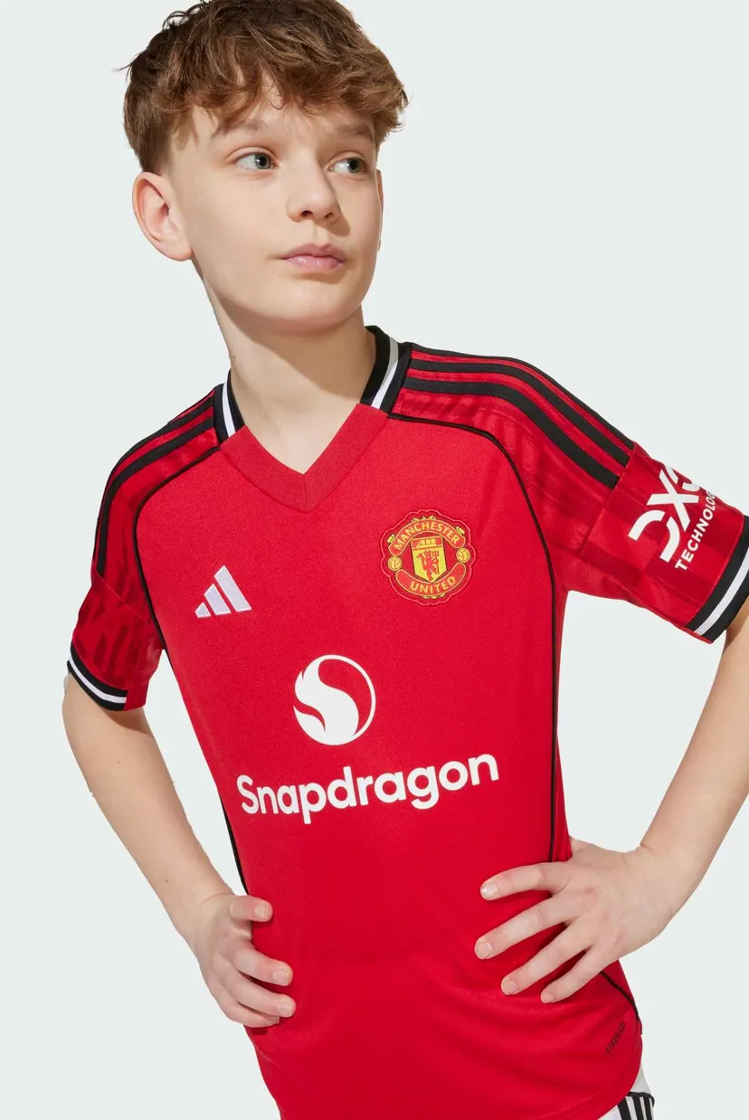 Детская красная футболка Manchester United 25/26 Home Kids 5