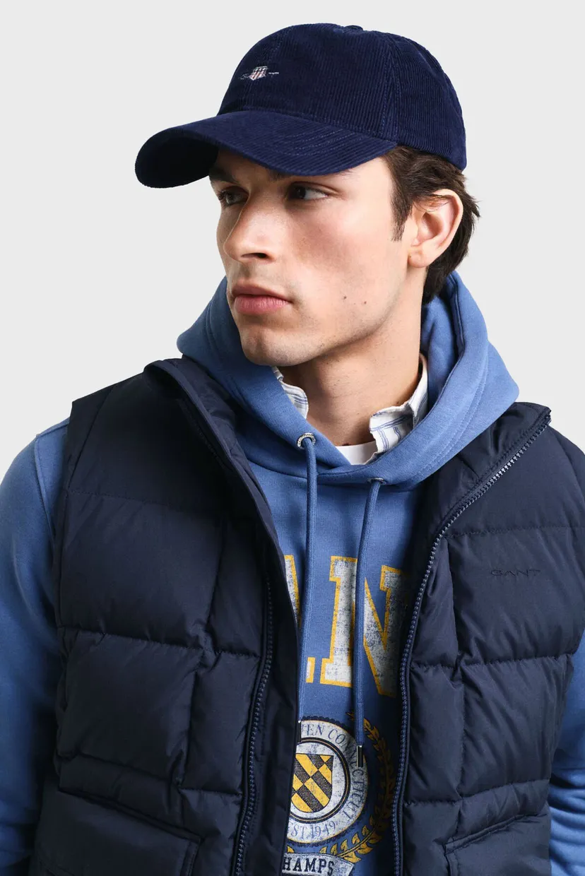 Мужской темно-синий пуховой жилет MID DOWN VEST 4