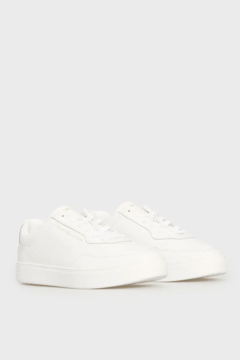 Женские белые кожаные сникерсы CASUAL CUPSOLE 3