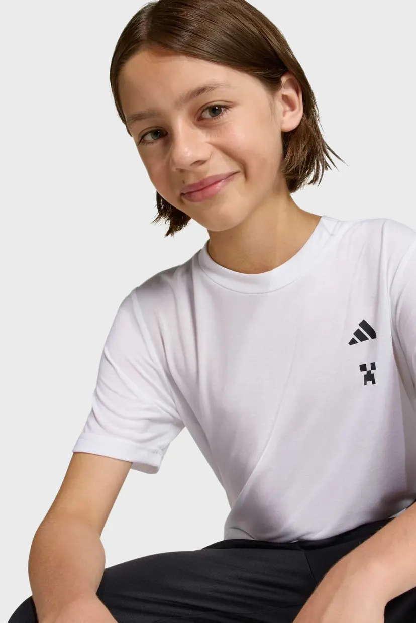 Дитяча біла футболка ADIDAS MINECRAFT TRAINING 4