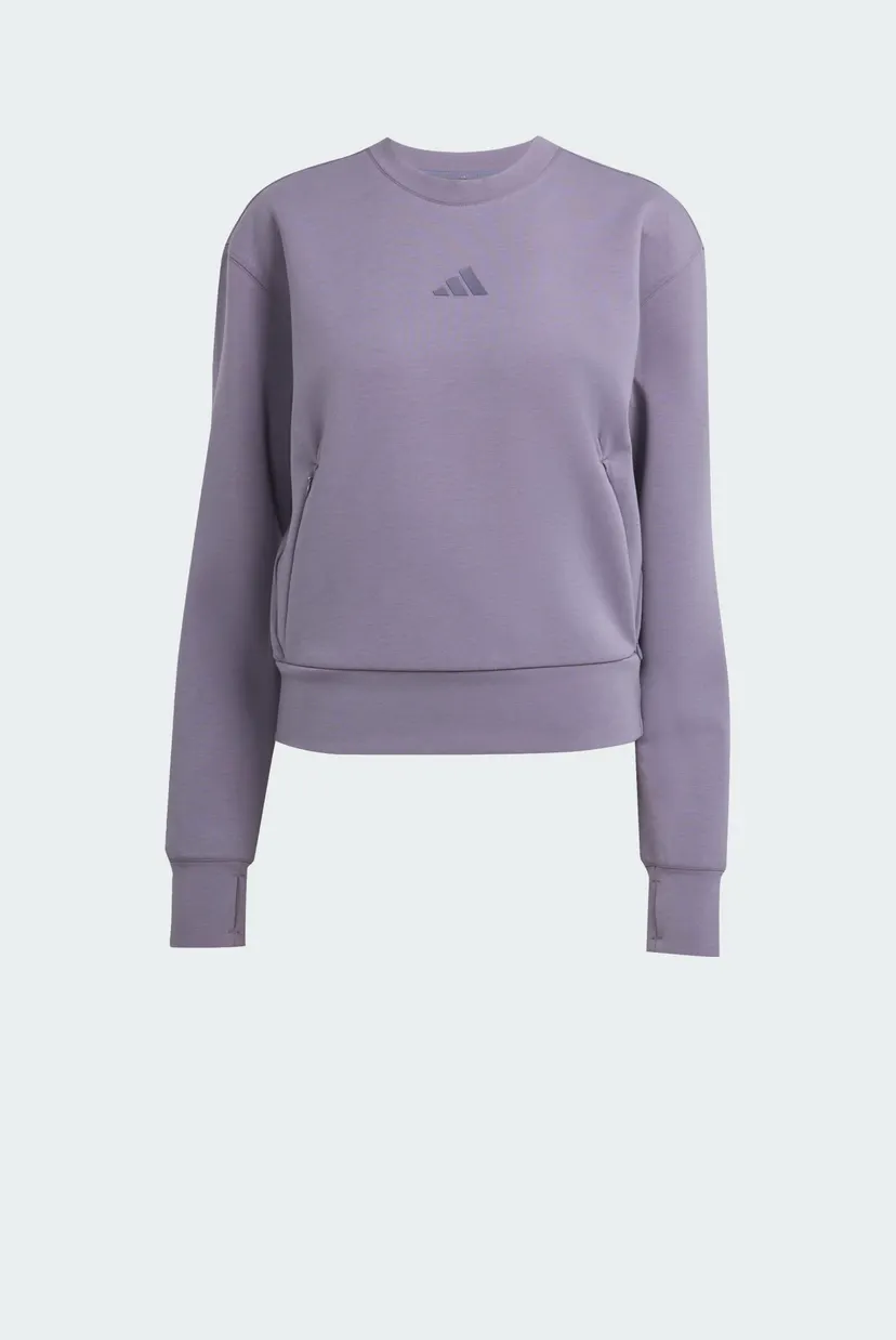 Женский сиреневый свитшот Designed-for-Training Warm-Up Crewneck 6