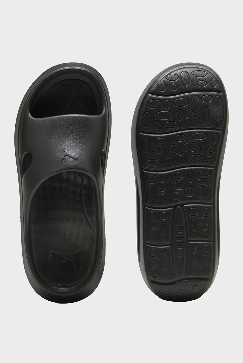 Жіночі чорні слайдери PUMA Flatter Slides Women 4