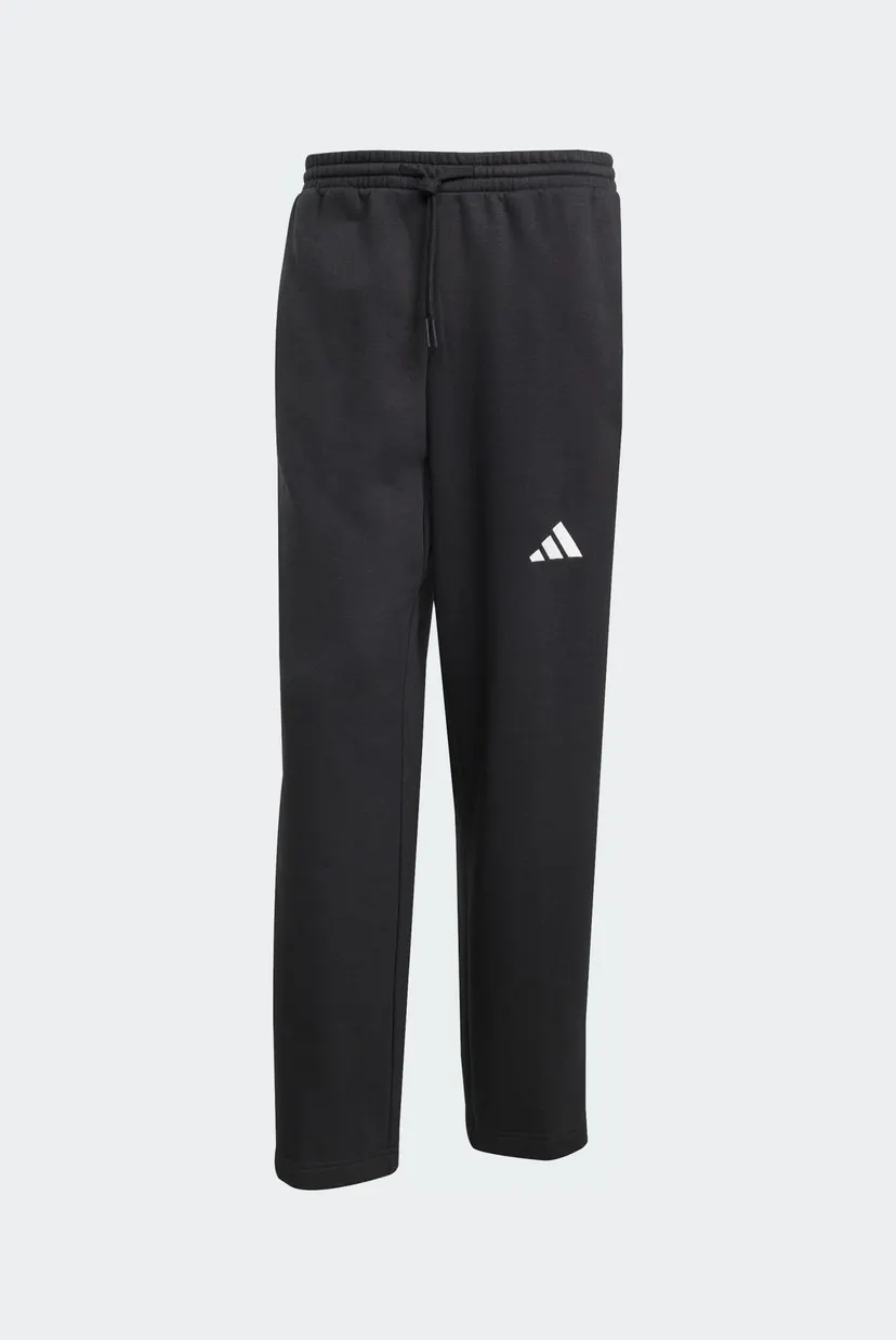 Мужские черные спортивные брюки Essentials 3-Stripes Fleece Wide Leg 6