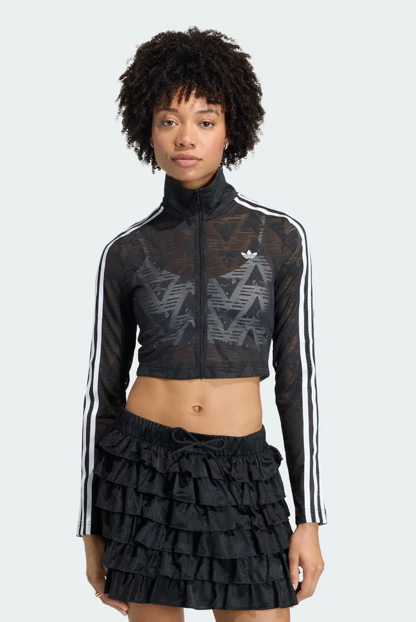 Женская черная спортивная кофта Firebird Classic Lace adidas