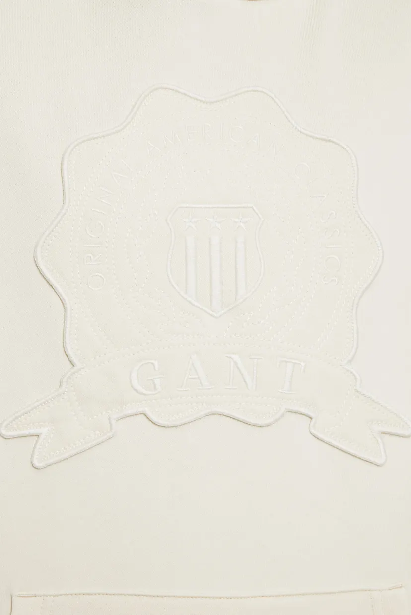 Мужское белое худи BADGE 3