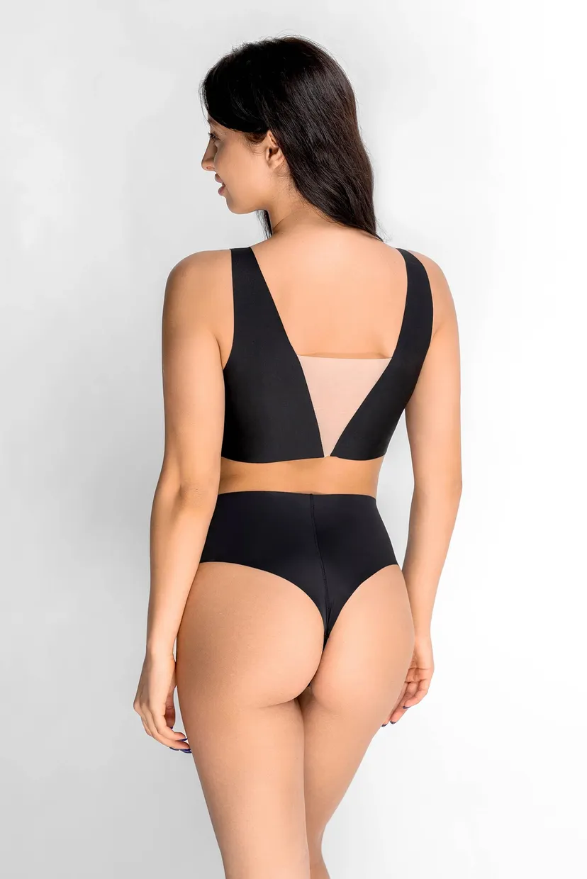 Женский черный топ 3