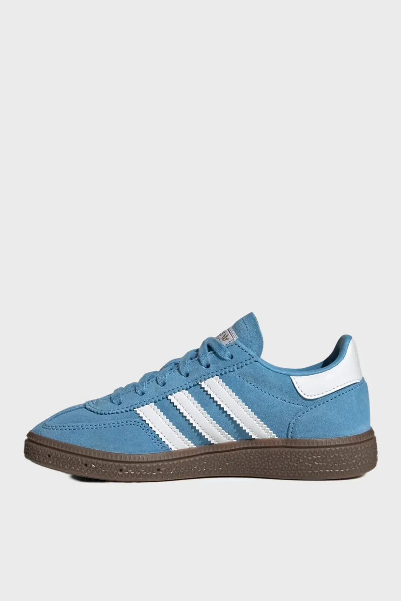 Детские голубые замшевые сникерсы Handball Spezial Kids 5