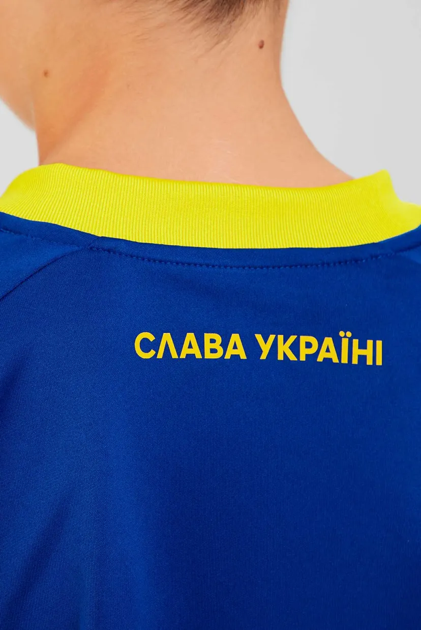 Детская синяя футболка в полоску Ukraine 24 Kids 5