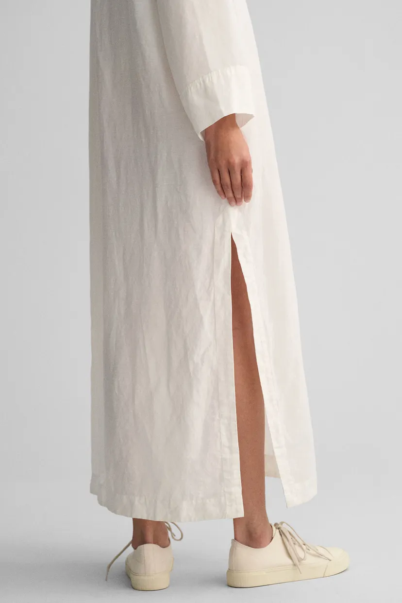 Женское белое платье RELAXED MAXI LINEN CAFTAN 6