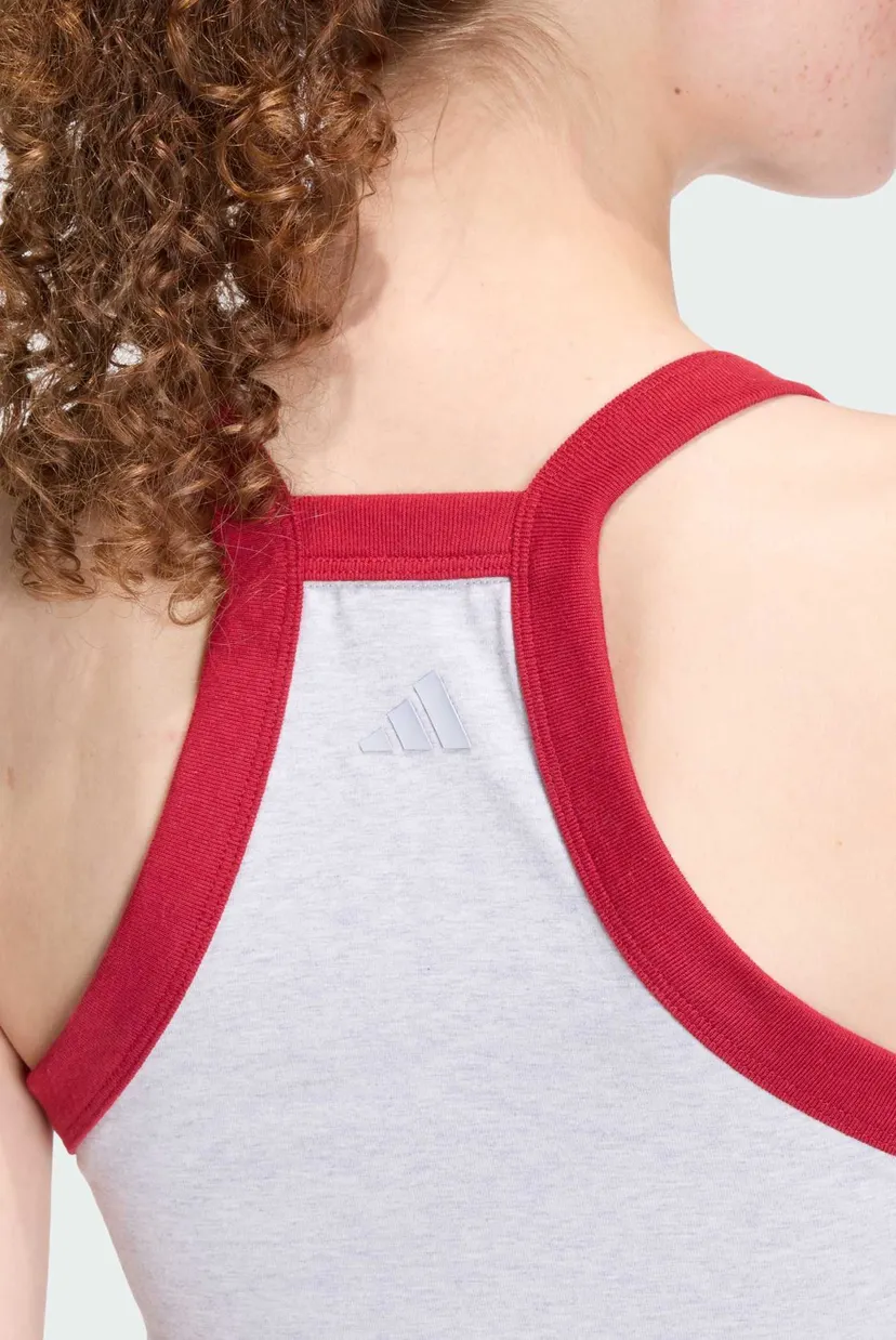 Жіноча світо-сіра майка Seasonal Essentials Colorpop with Embroidered Graphic 5