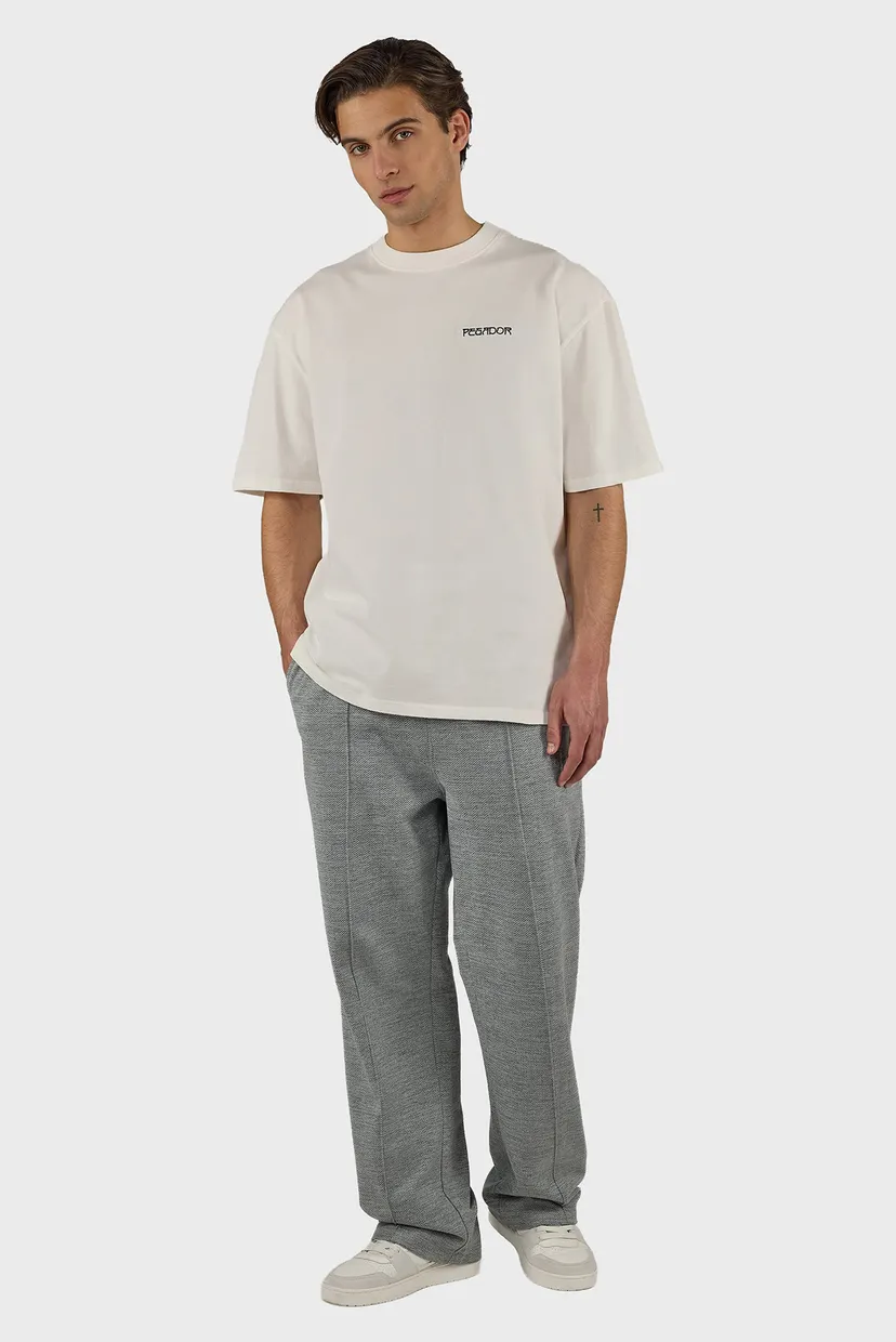 Чоловіча біла футболка Stege Oversized 3