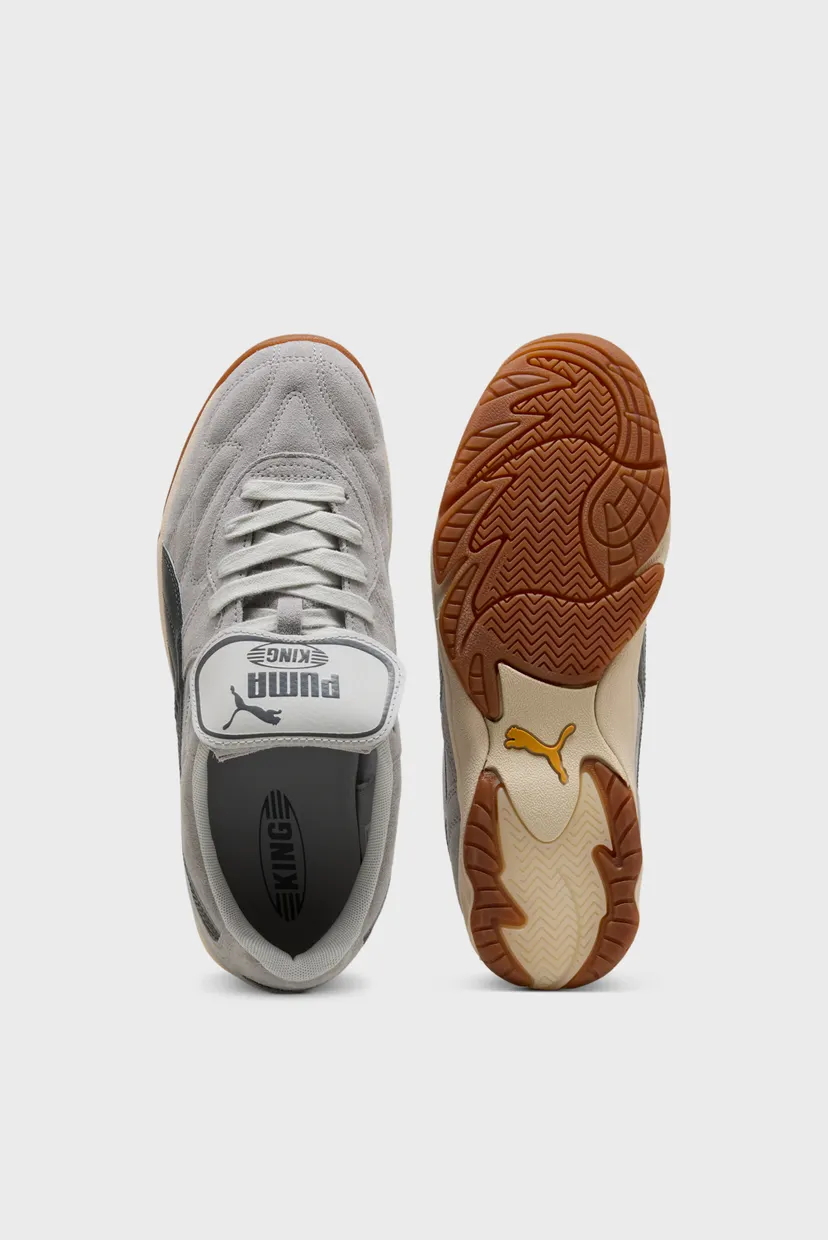 Серые замшевые кроссовки King Indoor Suede Sneakers Unisex 4